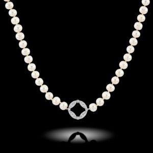 peal and diamonds necklace